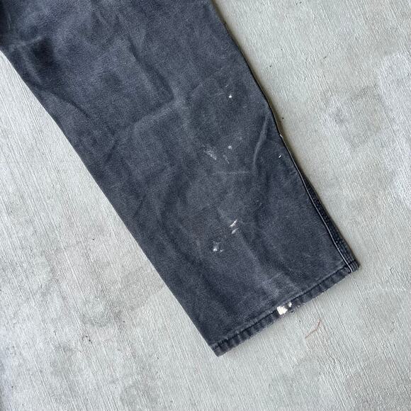 Vintage Y2K Carhartt black double knee work wear carpenter pants - Picture 8 of 10